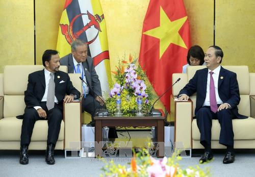 APEC 2017: Chủ tịch nước Trần Đại Quang gặp song phương Quốc vương Brunei 