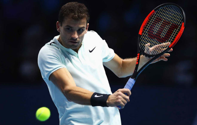 Grigor Dimitrov thắng dễ ở ATP World Tour Finals 2017