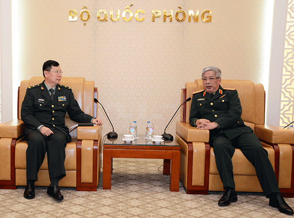 Thượng tướng Nguyễn Chí Vịnh tiếp đoàn Cục Y tế, Bộ Bảo đảm hậu cần Quân ủy Trung ương Trung Quốc

