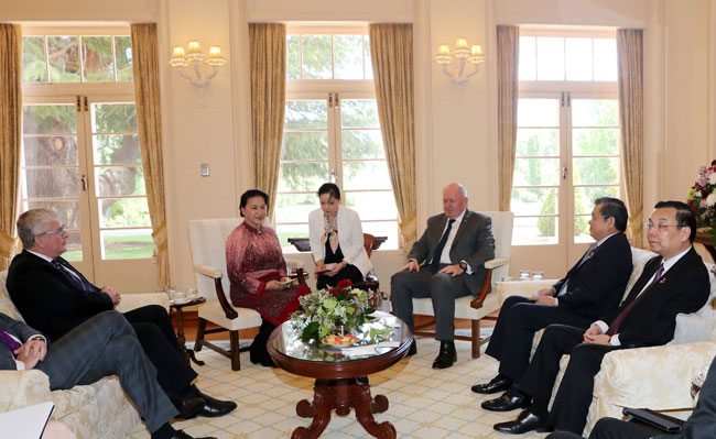 Chủ tịch Quốc hội Nguyễn Thị Kim Ngân hội kiến Toàn quyền, tiếp Bộ trưởng Bộ Ngoại giao Australia