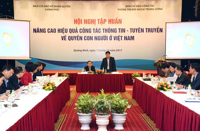 Hội nghị tập huấn “Nâng cao hiệu quả công tác thông tin, tuyên truyền về quyền con người ở Việt Nam”

