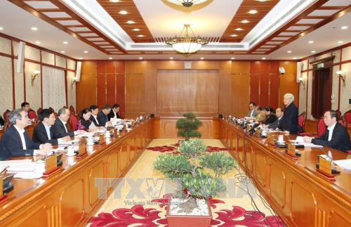 Cho ý kiến về kết quả kiểm tra của 5 Đoàn công tác của Bộ Chính trị, Ban Bí thư về công tác cán bộ