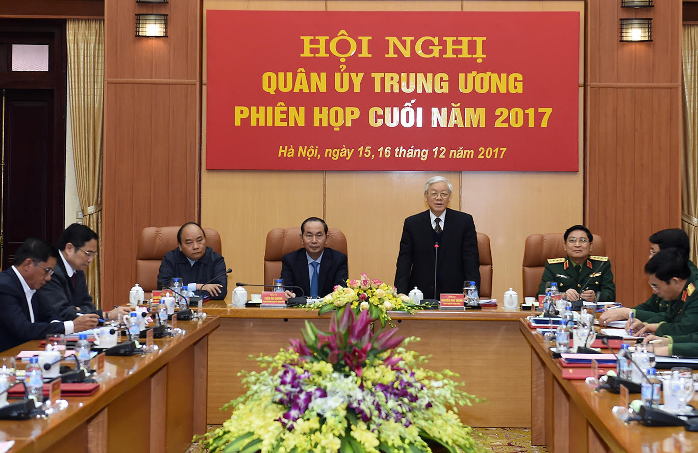 Quân ủy Trung ương tổ chức Hội nghị phiên cuối năm 2017
