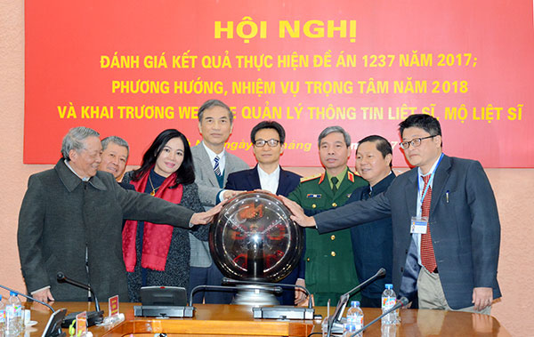 Lập bản đồ tìm kiếm, quy tập hài cốt liệt sĩ trên phạm vi toàn quốc

