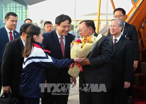 Tổng Bí thư, Chủ tịch nước Lào Bounnhang Vorachith thăm tỉnh Nghệ An 