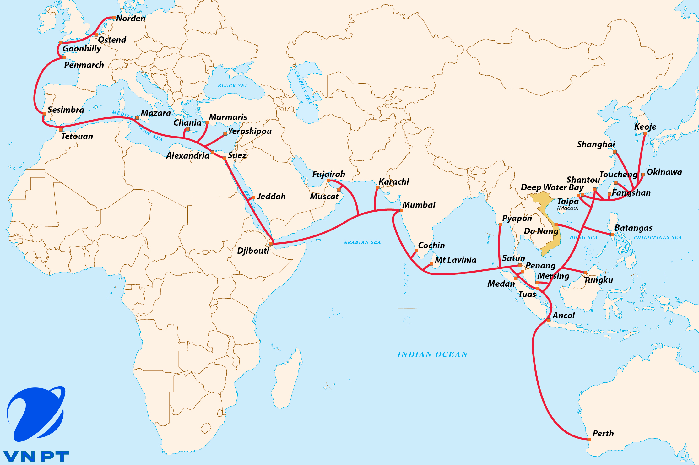 Tuyến cáp quang biển SMW3 kết nối thông tin giữa Việt Nam và thế giới đã được khôi phục