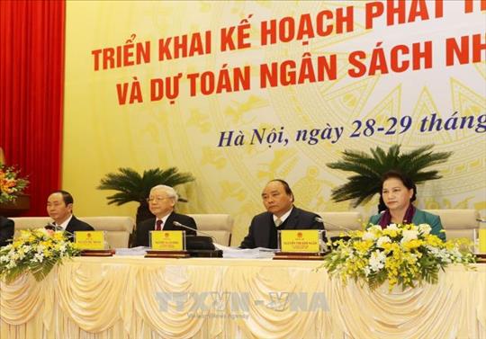 Tổng Bí thư Nguyễn Phú Trọng dự Hội nghị triển khai kế hoạch phát triển kinh tế-xã hội và dự toán ngân sách nhà nước giữa Chính phủ với các địa phương