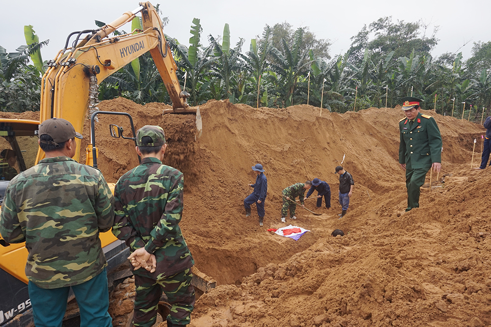  Phát hiện 9 hài cốt liệt sĩ tại thị xã Quảng Trị