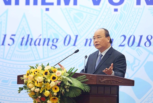 Thủ tướng Chính phủ dự Hội nghị triển khai nhiệm vụ năm 2018 của Bộ Công Thương, Bộ Kế hoạch và Đầu tư