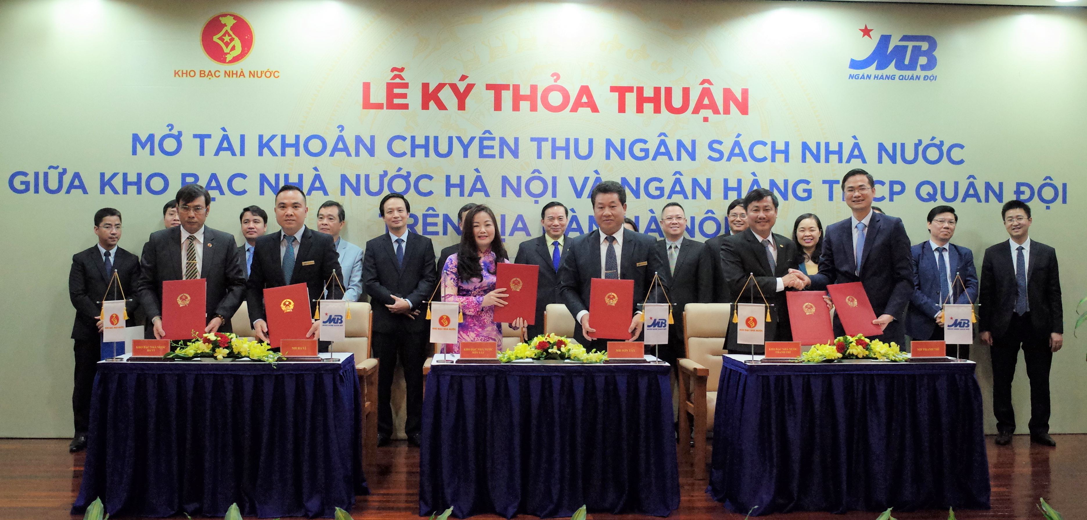 Kho bạc Nhà nước TP Hà Nội mở tài khoản chuyên thu ngân sách nhà nước tại MB