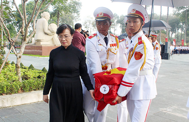 TP Hồ Chí Minh: Truy điệu và an táng 6 hài cốt liệt sĩ