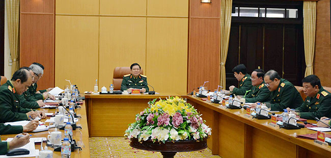 Bộ Quốc phòng giao ban tháng 1 năm 2018