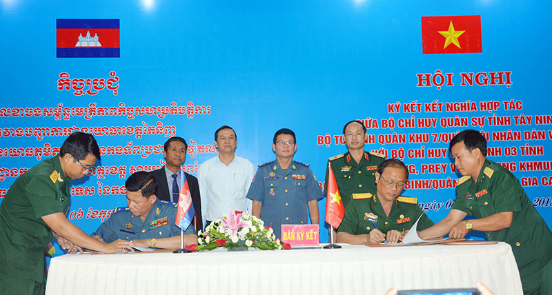 Tăng cường hợp tác giữa Bộ CHQS tỉnh Tây Ninh và Bộ Chỉ huy Hiến Binh các tỉnh Cam-pu-chia

