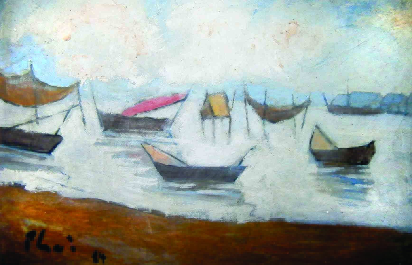 Trưng bày 4 tác phẩm của danh họa Bùi Xuân Phái và nhà điêu khắc Lê Công Thành