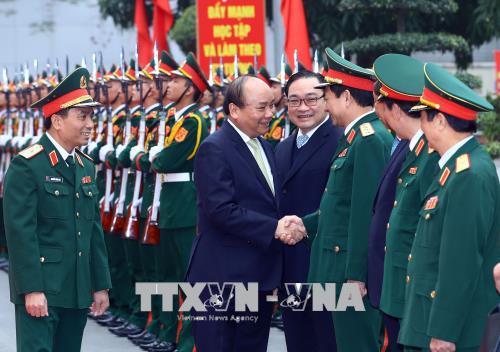 Thủ tướng Chính phủ thăm, kiểm tra tại Bộ tư lệnh Thủ đô Hà Nội