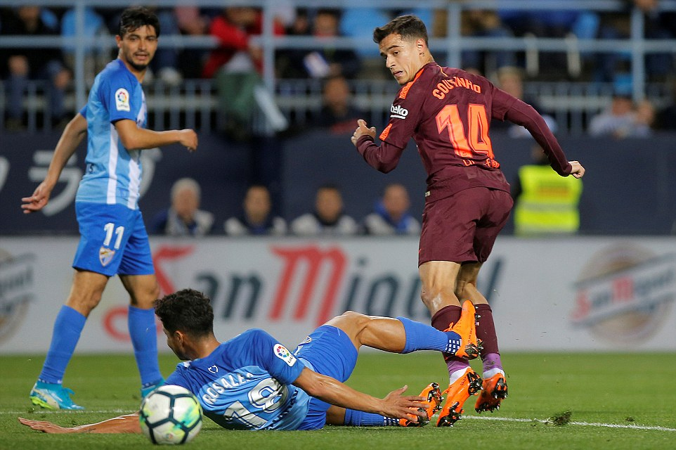 Thắng dễ Malaga, Barca xây chắc ngôi đầu La Liga
