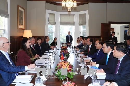 Thủ tướng Chính phủ Nguyễn Xuân Phúc hội đàm với Thủ tướng New Zealand Jacinda Ardern