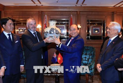 Thủ tướng Chính phủ Nguyễn Xuân Phúc hội kiến với Chủ tịch Quốc hội New Zealand