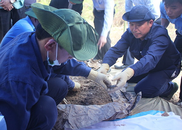 Quy tập được 72 hài cốt liệt sĩ Việt Nam hy sinh ở Lào