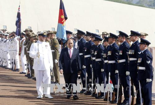 Lễ đón chính thức Thủ tướng Nguyễn Xuân Phúc thăm Australia