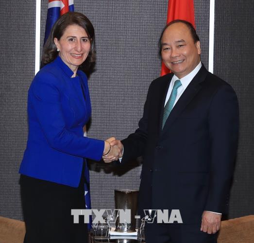 Thủ tướng Nguyễn Xuân Phúc tiếp lãnh đạo Bang New South Wales của Australia