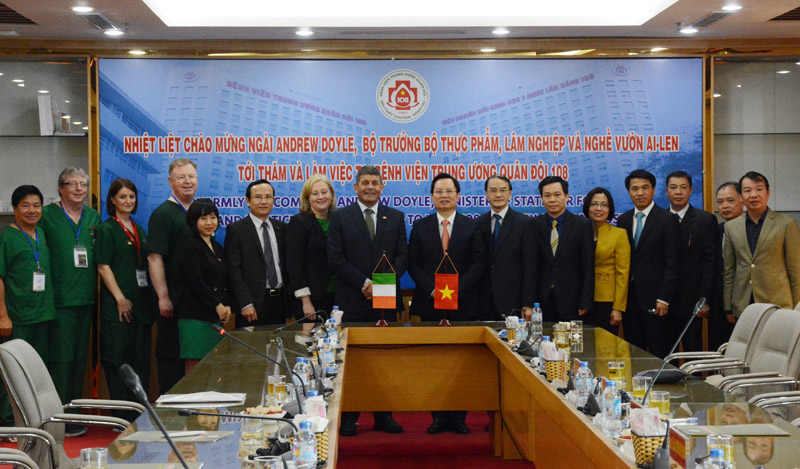 Bệnh viện TƯQĐ 108 phối hợp hiệu quả với các tổ chức và trung tâm y tế Cộng hòa Ireland