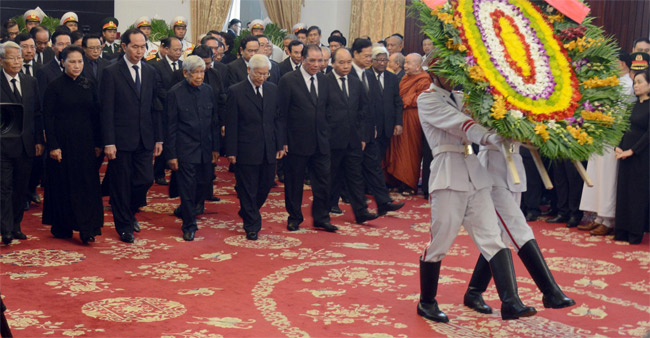 Cử hành trọng thể Lễ viếng nguyên Thủ tướng Phan Văn Khải