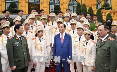 Chủ tịch nước Trần Đại Quang: Thắp lên ngọn lửa xung kích, tình nguyện trong mỗi đoàn viên thanh niên Công an nhân dân 

