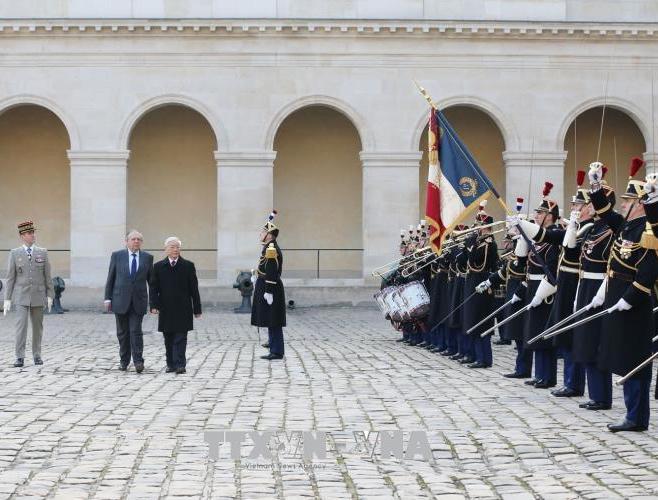 Tổng Bí thư Nguyễn Phú Trọng dự gặp mặt nhân kỷ niệm 45 năm ký Hiệp định Paris tại thành phố Choisy Le Roi