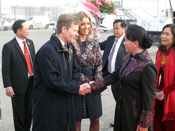 Chủ tịch Quốc hội Nguyễn Thị Kim Ngân bắt đầu chuyến thăm chính thức Hà Lan