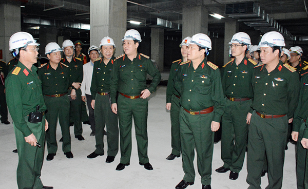 Đại tướng Ngô Xuân Lịch kiểm tra công tác xây dựng tại một số đơn vị thuộc Tổng cục Chính trị