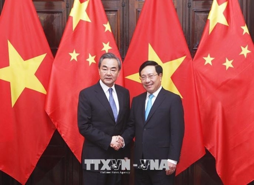 Phó thủ tướng, Bộ trưởng Ngoại giao Phạm Bình Minh hội đàm với Bộ trưởng Ngoại giao Trung Quốc Vương Nghị 