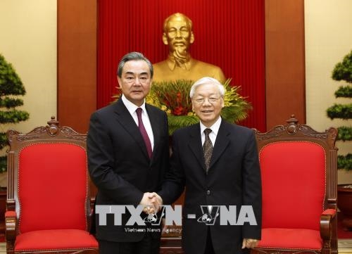 Tổng Bí thư Nguyễn Phú Trọng tiếp Ủy viên Quốc vụ, Bộ trưởng Ngoại giao Trung Quốc Vương Nghị