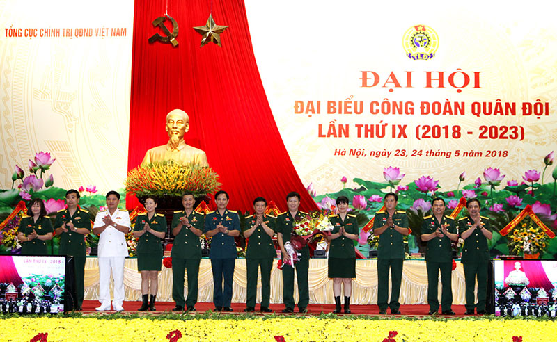Đại hội đại biểu Công đoàn Quân đội lần thứ IX thành công tốt đẹp

