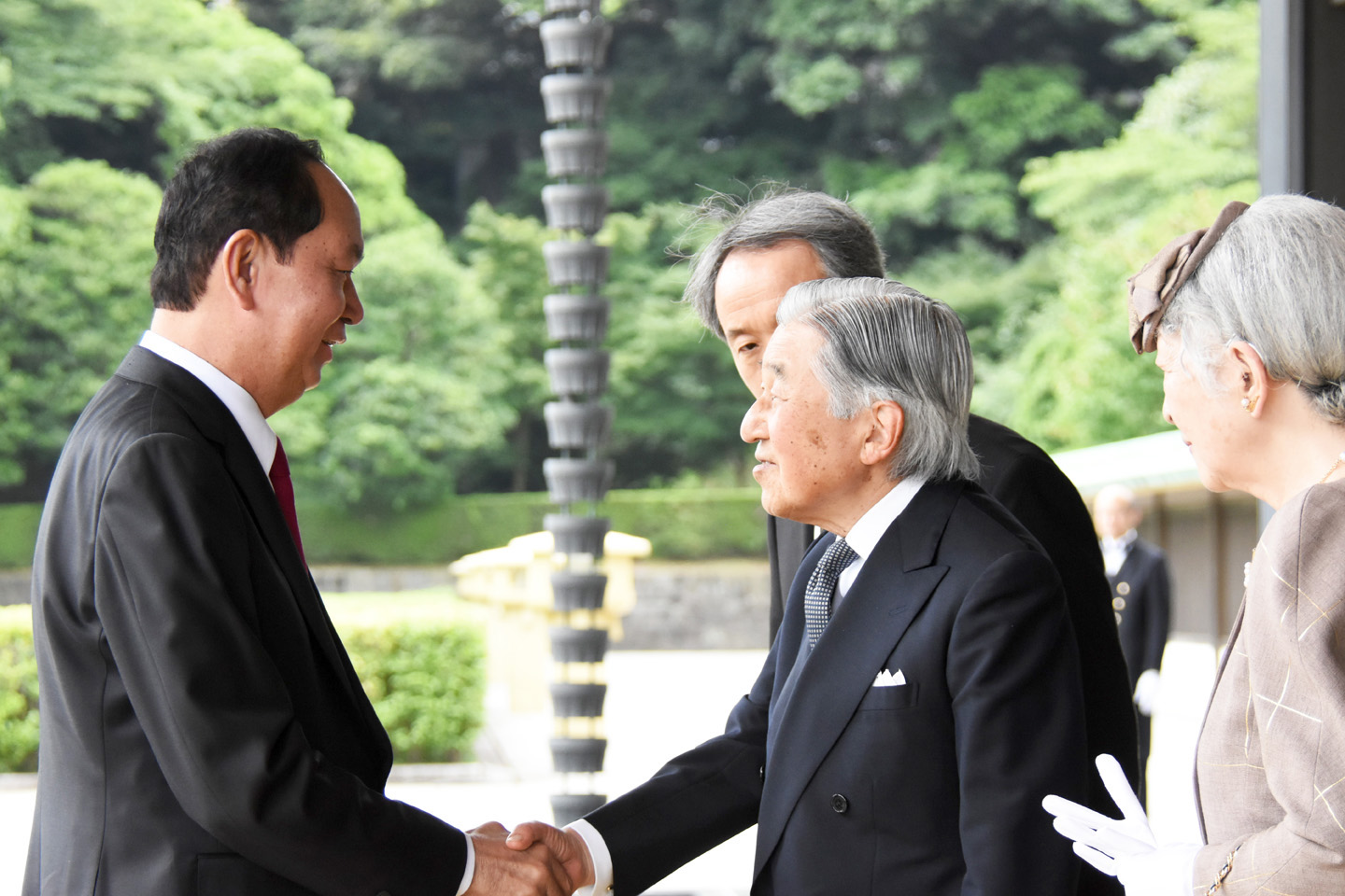 Chủ tịch nước Trần Đại Quang hội kiến Nhà vua và Hoàng hậu Nhật Bản