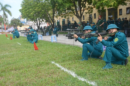 Bộ CHQS tỉnh Hà Nam tổng kết kiểm tra lực lượng tự vệ các cơ quan
