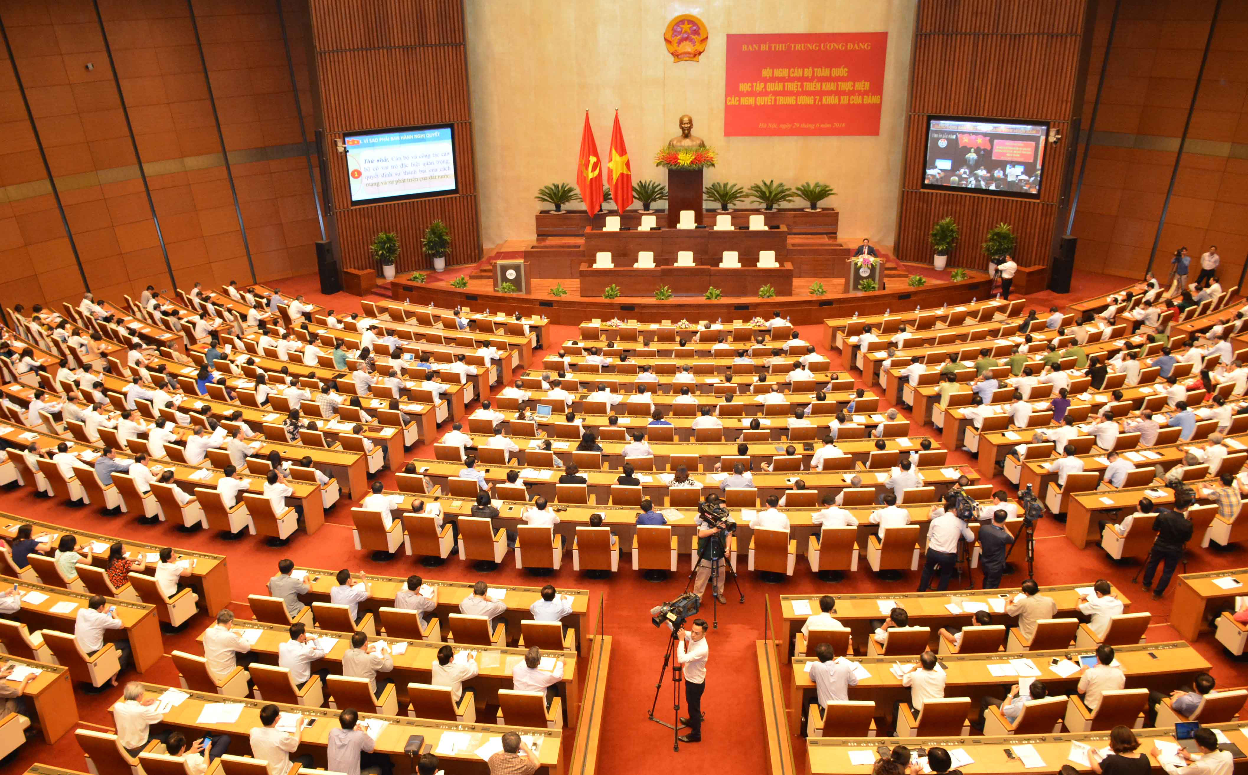 Hội nghị cán bộ toàn quốc học tập, quán triệt, triển khai thực hiện Nghị quyết Trung ương 7, khóa XII