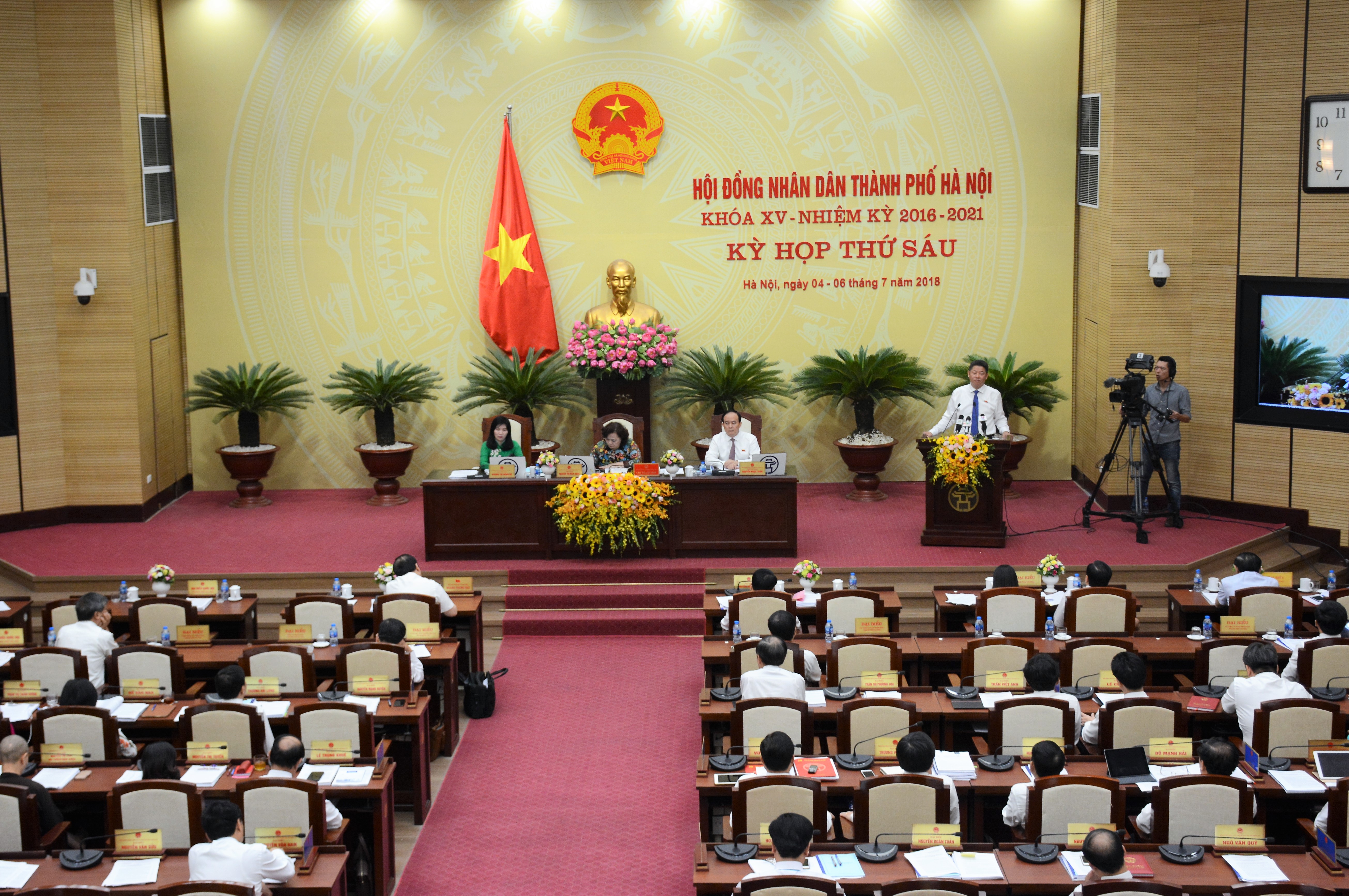 Khai mạc Kỳ họp thứ sáu, Hội đồng nhân dân TP Hà Nội khóa XV