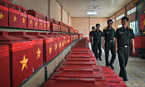 Quân khu 9 tìm kiếm, quy tập được 380 hài cốt liệt sĩ