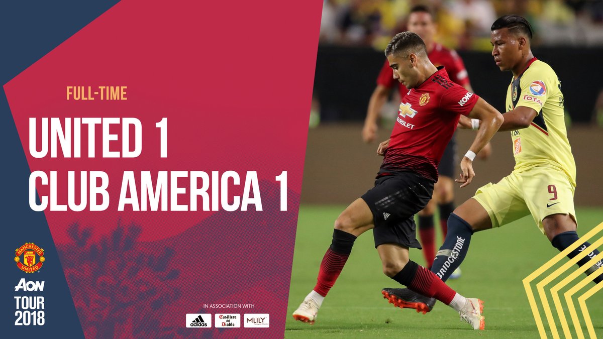 Vắng nhiều trụ cột, Man Utd bị Club America cầm hòa