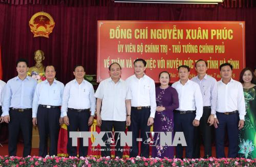 Thủ tướng Nguyễn Xuân Phúc: Đức Thọ cần phấn đấu trở thành huyện nông thôn mới đầu tiên của Hà Tĩnh 