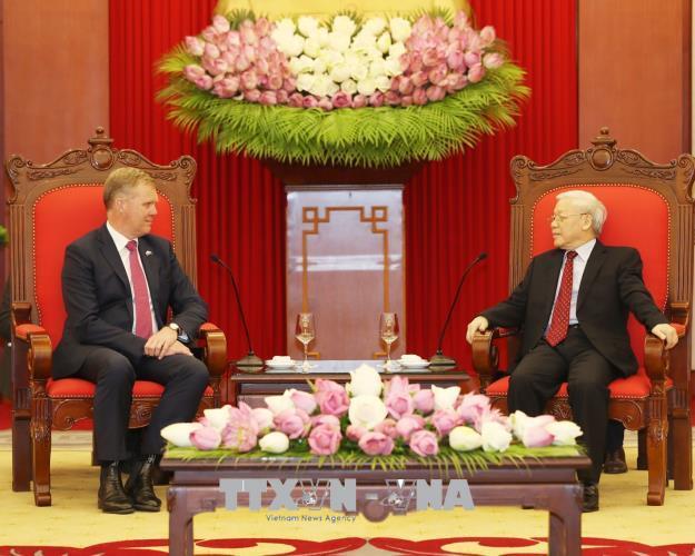 Lãnh đạo Đảng, Quốc hội tiếp, hội đàm với Chủ tịch Hạ viện Australia Tony Smith 