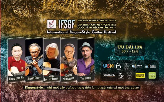 5 nghệ sĩ nổi tiếng tham gia liên hoan guitar độc tấu
