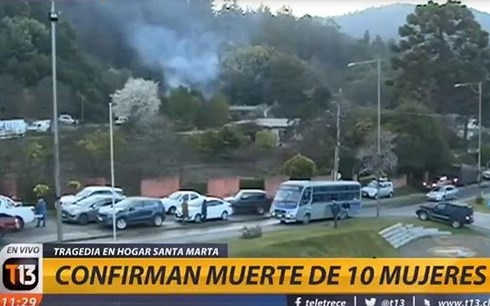 Cháy viện dưỡng lão tại Chile, 10 người thiệt mạng