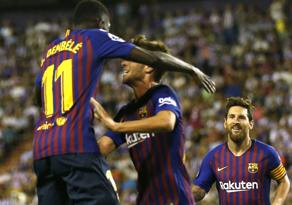 Vòng 2 La Liga: Barca nhọc nhằn vượt qua Valladolid