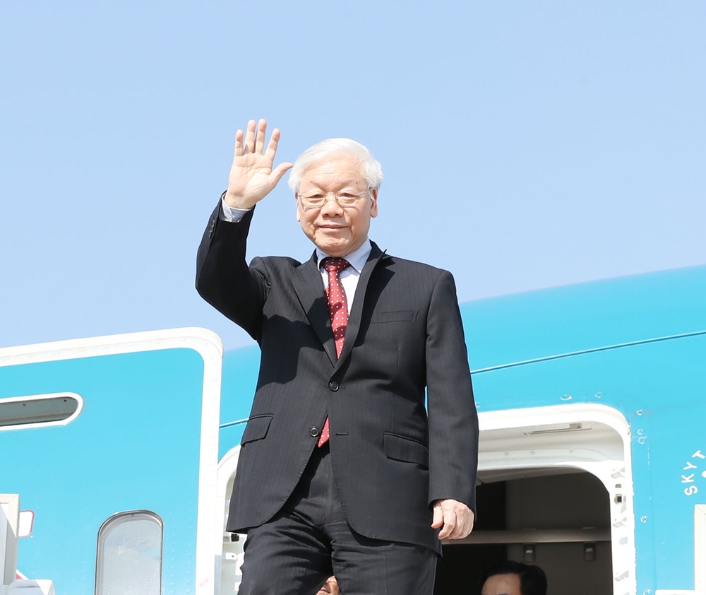 Đúng 12 giờ 30 phút ngày 5-9 (giờ địa phương), Tổng Bí thư Nguyễn Phú Trọng đến thủ đô Moskva, bắt đầu chuyến thăm chính thức Liên bang Nga.