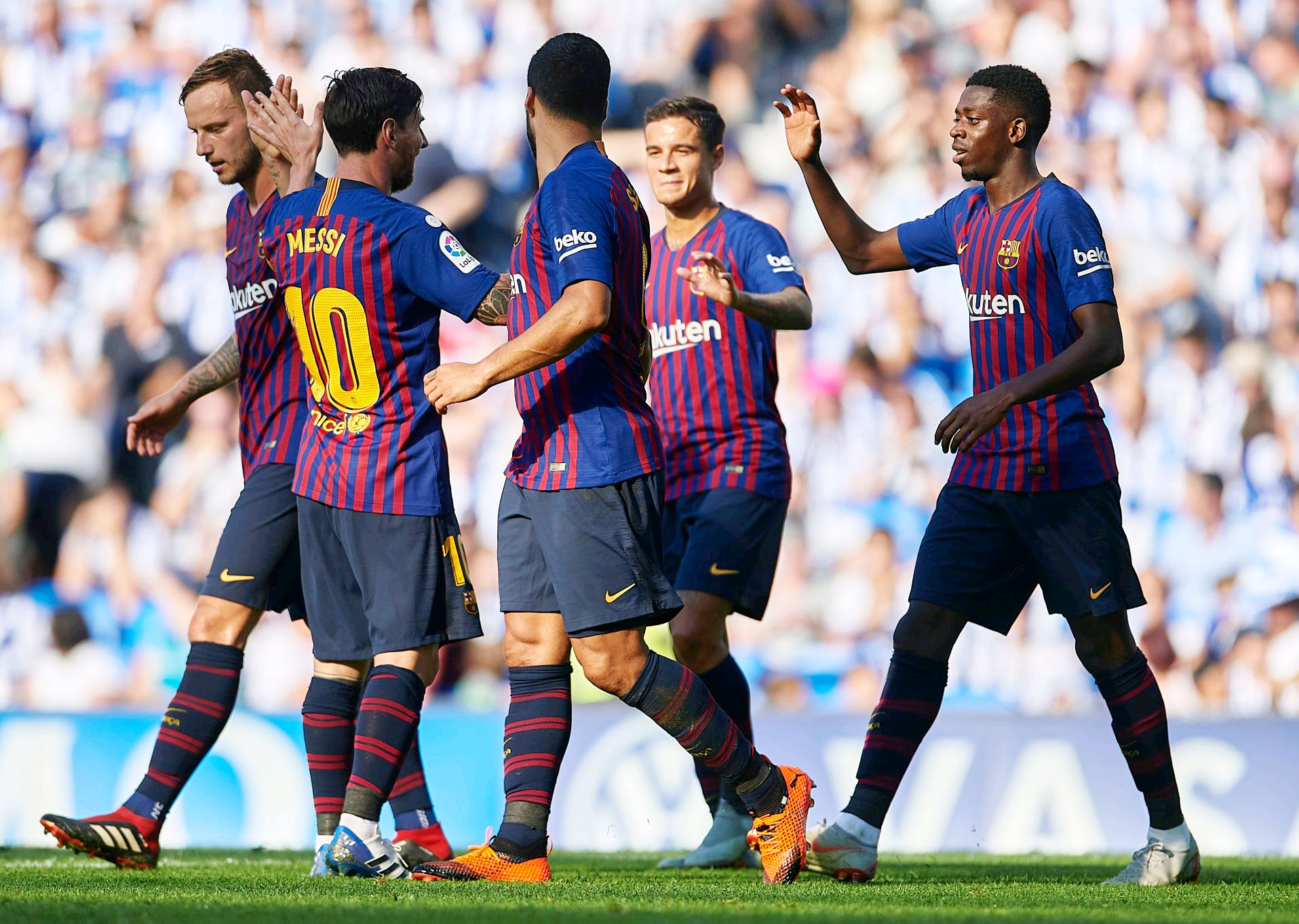 Vòng 4 La Liga: Barca ngược dòng hạ Sociedad