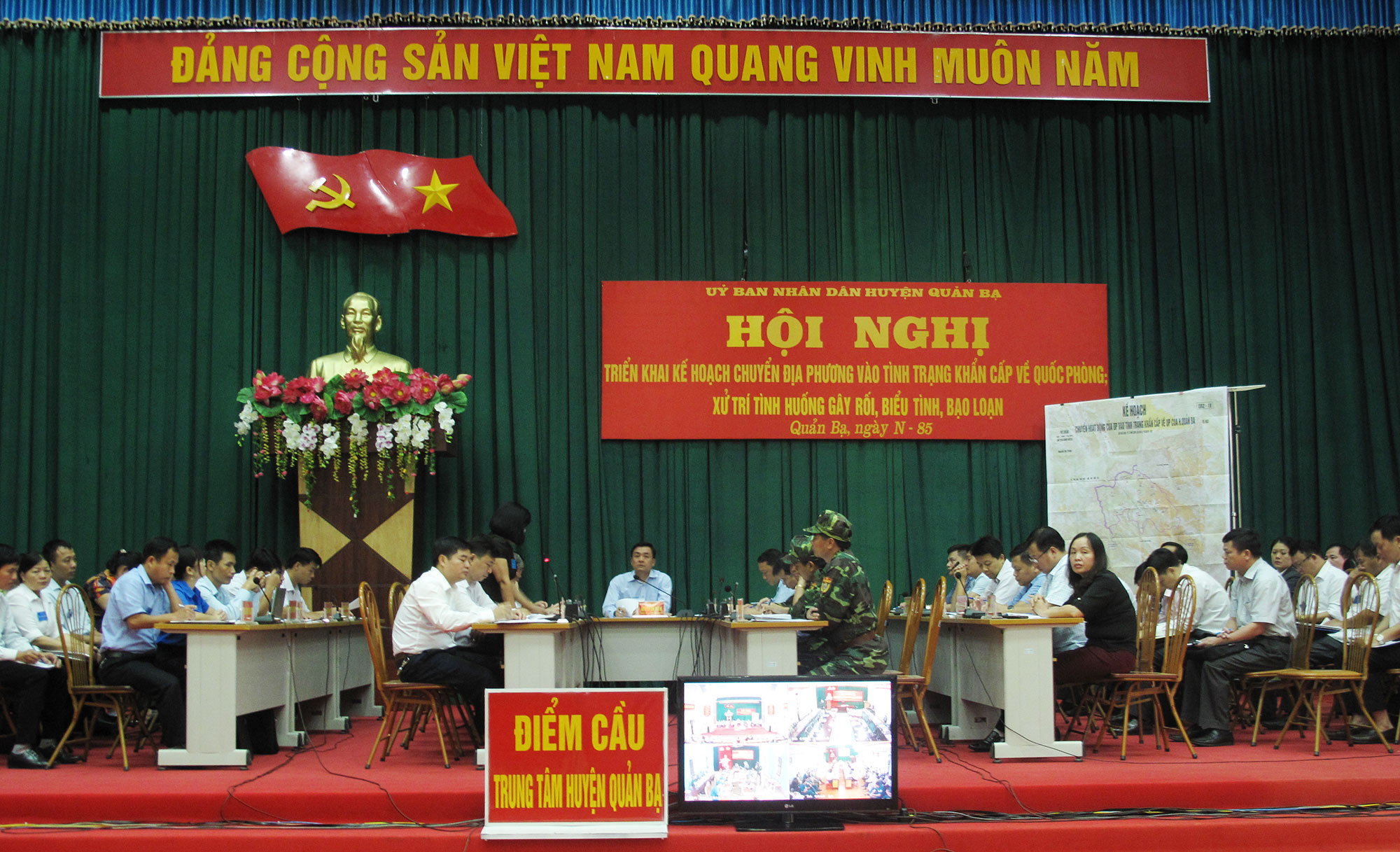 Hà Giang tổ chức diễn tập khu vực phòng thủ tại huyện Quản Bạ

