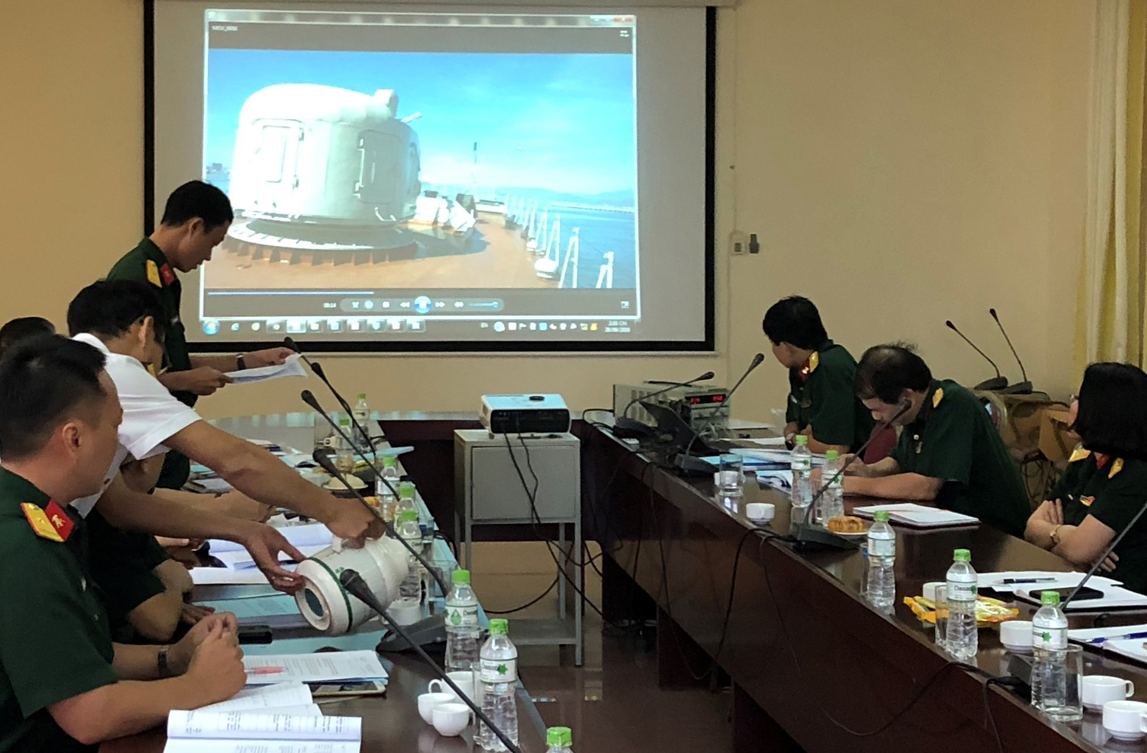 Phần mềm phát hiện hỏng hóc và nạp thông số điều khiển cho pháo tàu