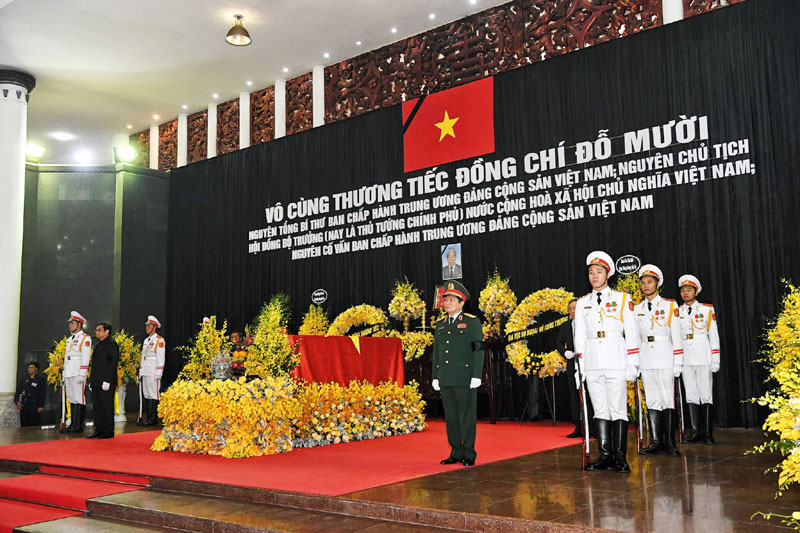 Sáng nay, tổ chức trọng thể Lễ truy điệu nguyên Tổng Bí thư Đỗ Mười